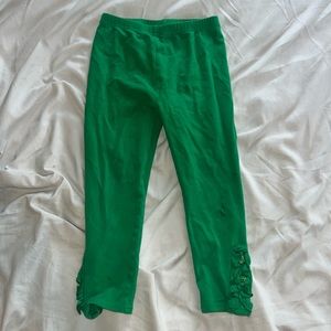 Green leggings